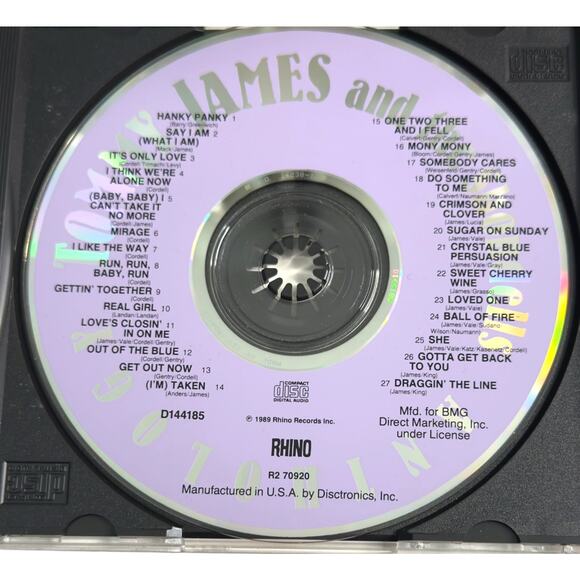 Tommy James & The Shondells – Anthology CD (1989 Rhino Records Greatest Hits) - Picture 4 of 7